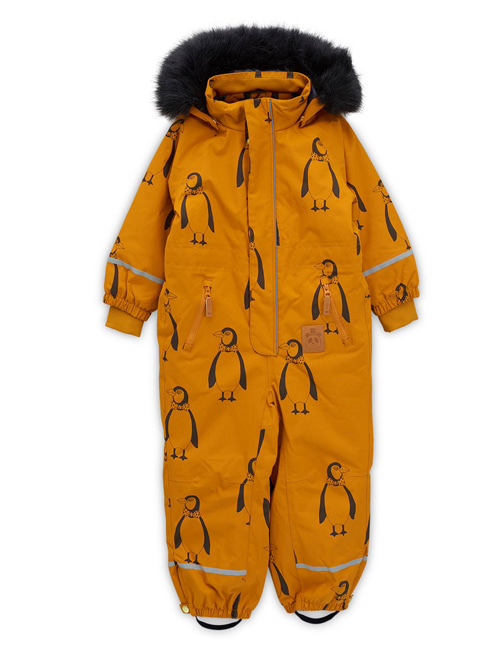 [MINI RODINI] Kebnekaise penguin overall _  Brown