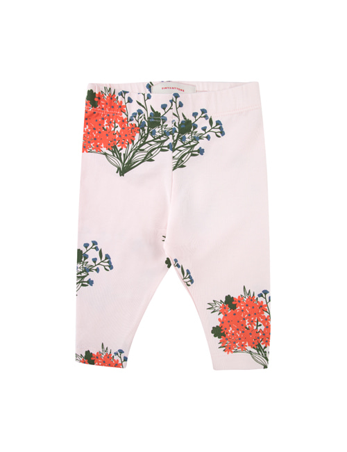 [Tiny Cottons]“FLOWERS” PANT _ light pink/red