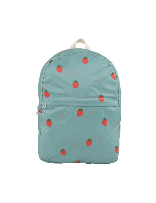 [Tiny Cottons] “STRAWBERRIES” BACKPACK _ sea green/red