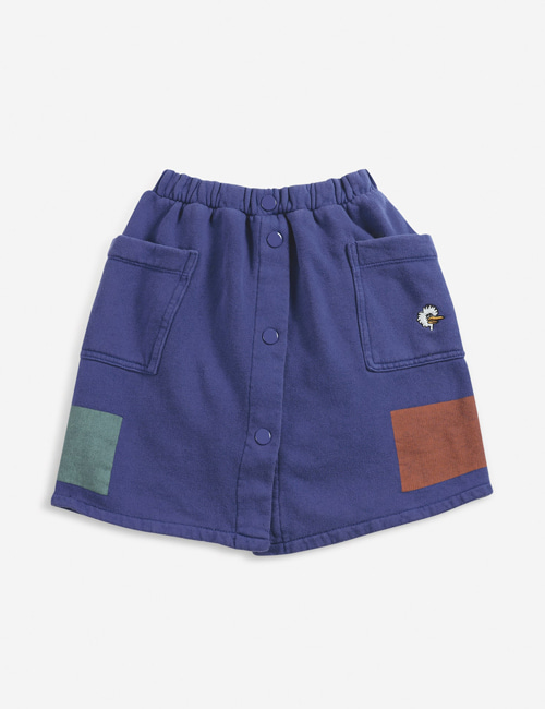 [BOBO CHOSES]  Geometric fleece buttoned skirt[4-5y, 8-9y, 10-11y]