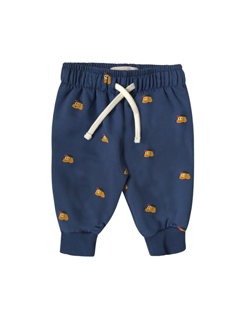 [TINY COTTONS]  DOGS BABY SWEATPANT soft blue/honey