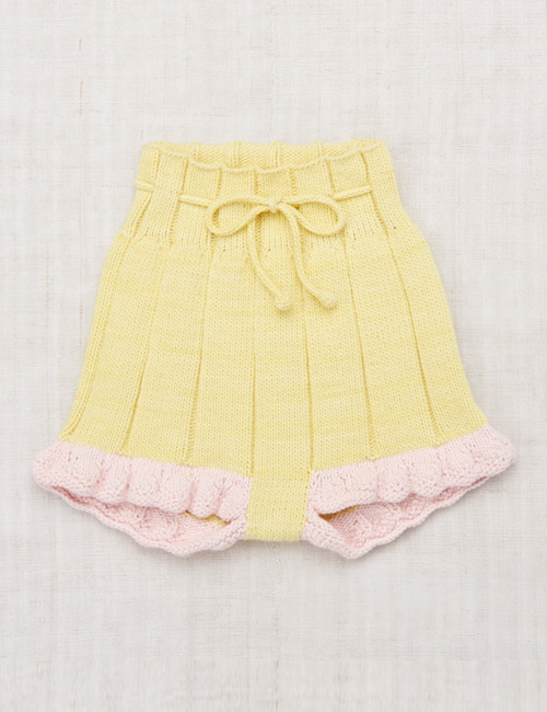 [MISHA AND PUFF] Scallop Hem Shorts _ Vintage Yellow[3-4Y, 4-5Y, 5-6Y, 6-7Y]