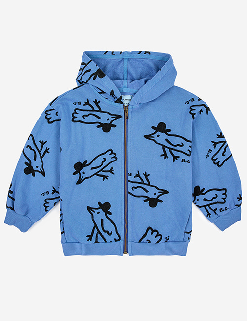 [BOBO CHOSES] Mr Birdie zipped sweatshirt