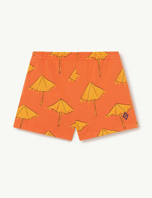 [The Animals Observatory]  Orange Umbrellas Poodle Pants [4Y,10Y]