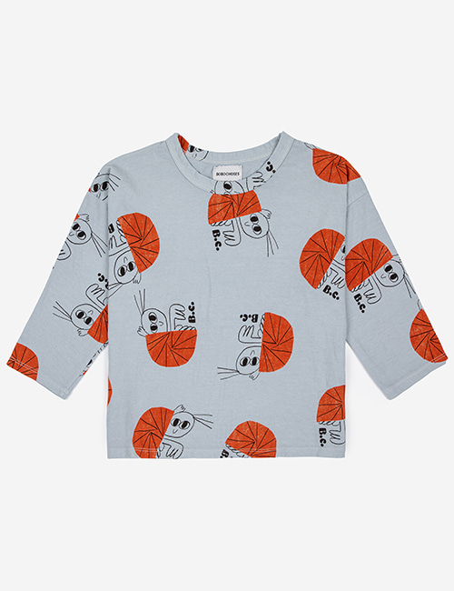 [BOBO CHOSES] Hermit Crab all over long sleeve T-shirt