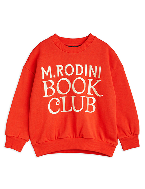[MINI RODINI]  Book club emb sweatshirt _ Red [140/146]