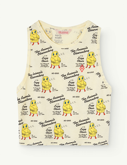 [The Animals Observatory]  FROG KIDS T-SHIRT Soft Yellow [4Y, 8Y,  12Y]