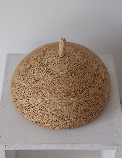 [MES KIDS DES FLEURS]Bowler hat _ Brown [100%plant fiber] [XS,S]
