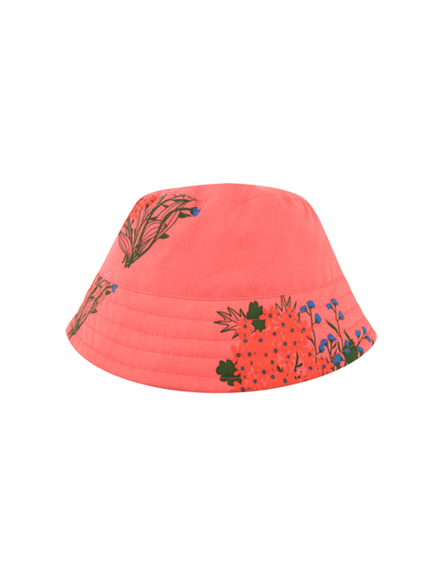 [Tiny Cottons] “FLOWERS” BUCKET HAT _ light red/red