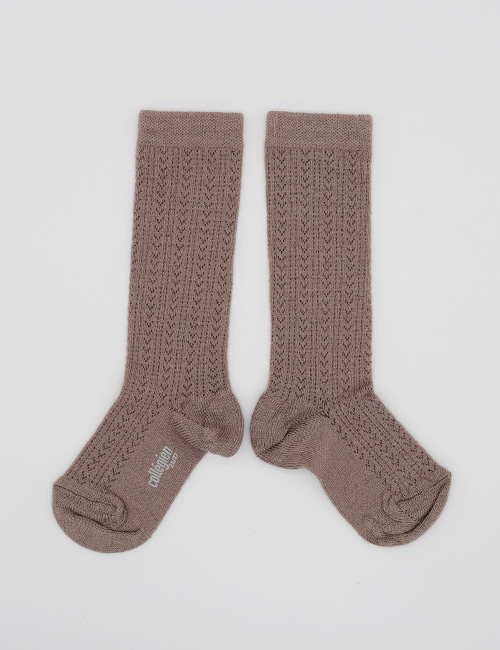 [COLLEGIEN]Pointelle Merino Wool Knee-high Socks (No.875) [28/31, 32/35]
