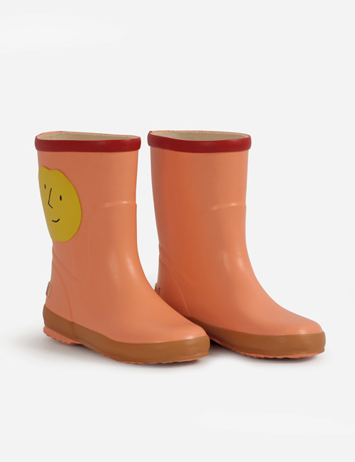 [BOBO CHOSES]  Yellow Faces rain boots[28]
