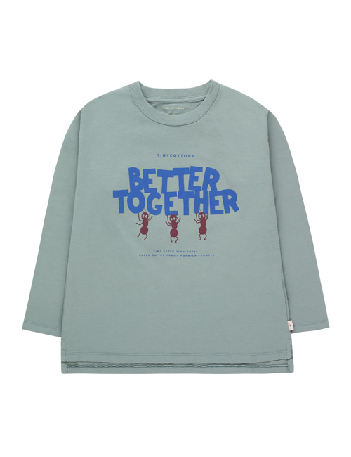 [TINY COTTONS]  BETTER TOGETHER TEE foggy blue/ultramarine