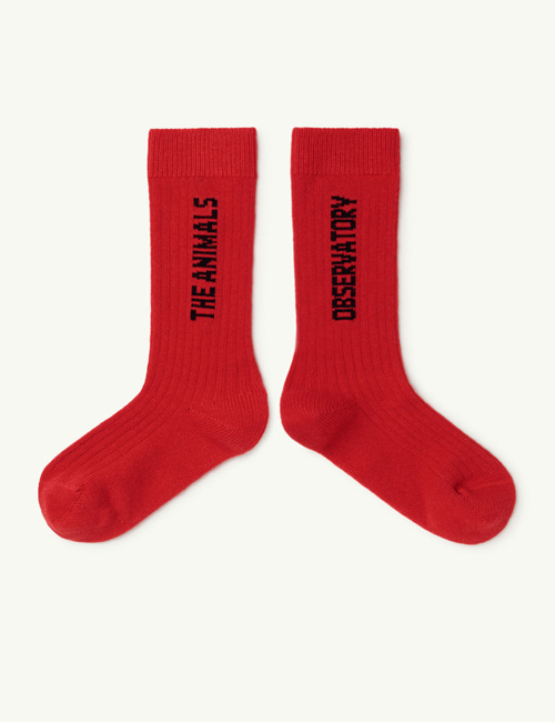 [T.A.O]  Red Worm Kids Socks