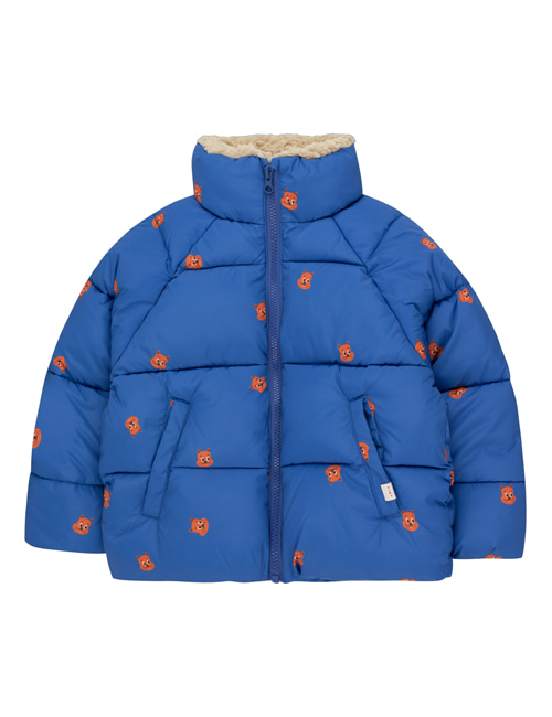 [TINY COTTONS] SQUIRRELS PADDED JACKET  ultramarine/true brown