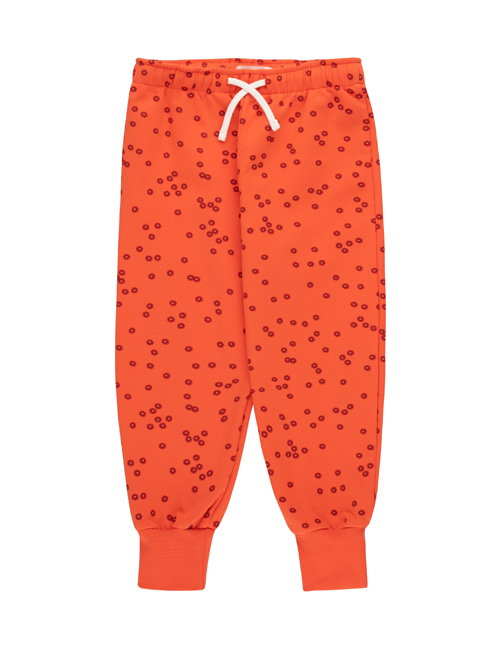 [TINY COTTONS]  DAISIES SWEATPANT red/deep burgundy