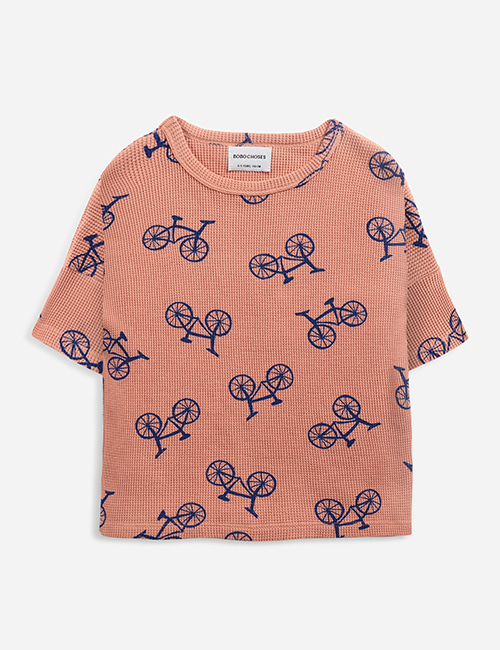 [BOBO CHOSES]  Bicycle all over short sleeve T-shirt [2-3y, 4-5y, 6-7y, 10-11y]