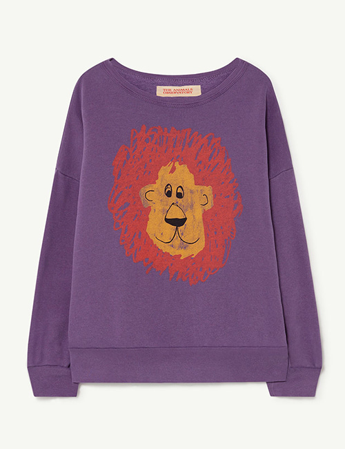 [T.A.O]  BIG BEAR KIDS+ SWEATSHIRT _ Purple Lion[14Y]