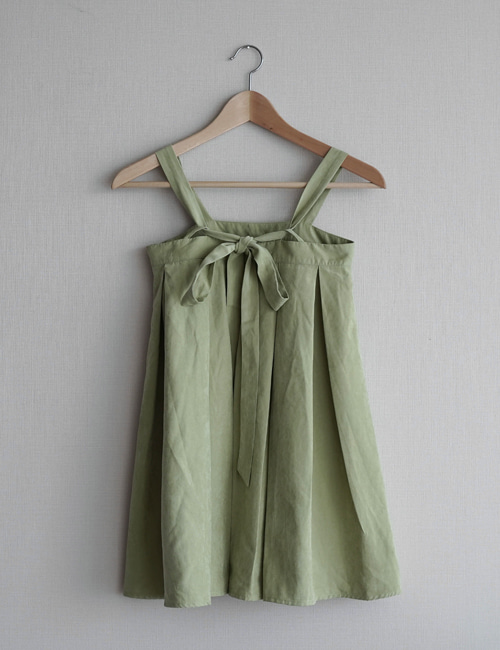 [MES KIDS DES FLEURS] pleat dress _ Greenyellow[100, 130]