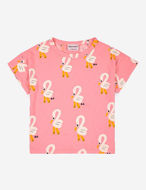 [BOBO CHOSES] Pelican all over T-shirt [8-9y]