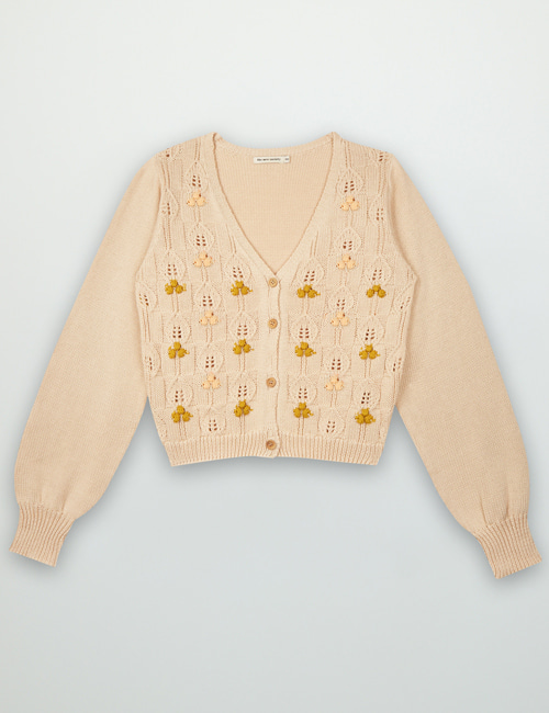 [THE NEW SOCIETY]  Gia Jacket _ Nocce Di Cocco Knit Fantasy [12Y]