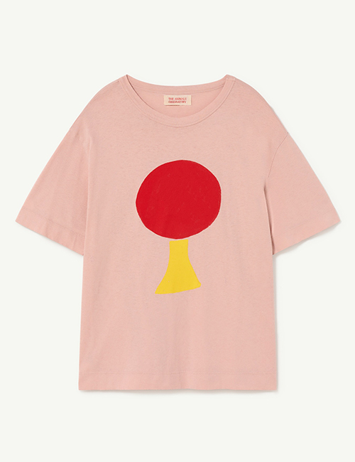 [The Animals Observatory]  ROOSTER OVERSIZE KIDS T-SHIRT Rose [ 2Y, 8Y, 10Y]