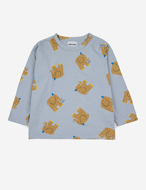 [BOBO CHOSES]Baby The Elephant all over long sleeve T-shirt